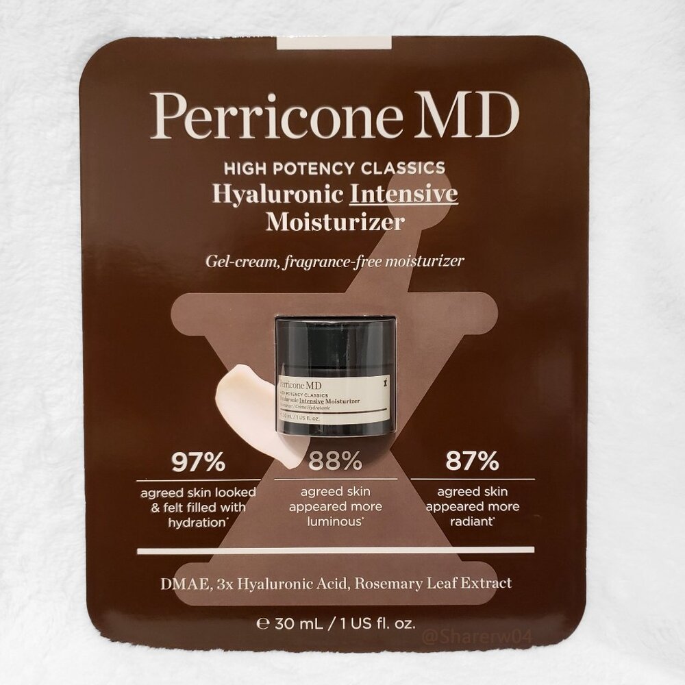 Perricone MD High Potency Classics Hyaluronic Intensive Moisturizer 1oz …